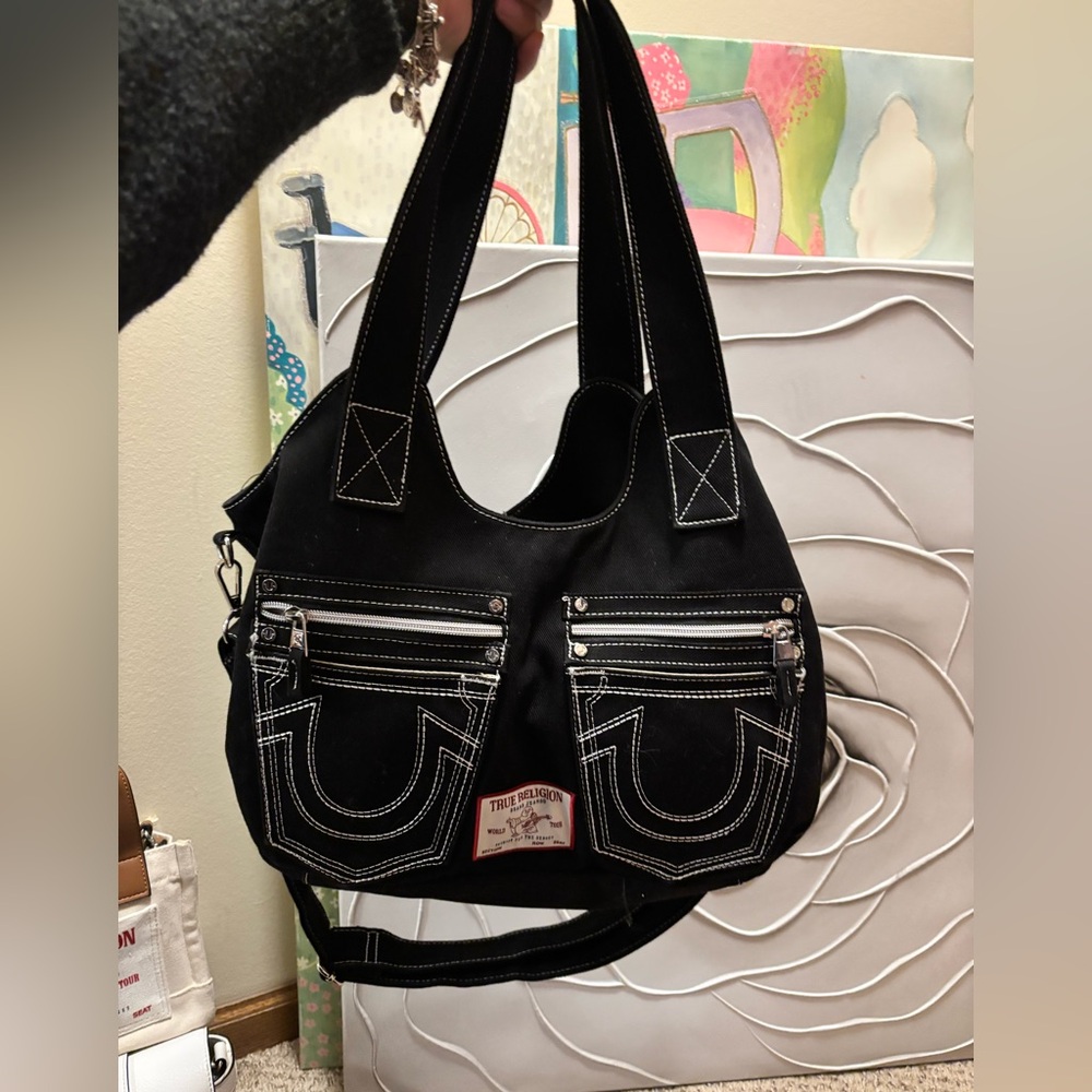 True religion hobo Crossbody bag with removable straps